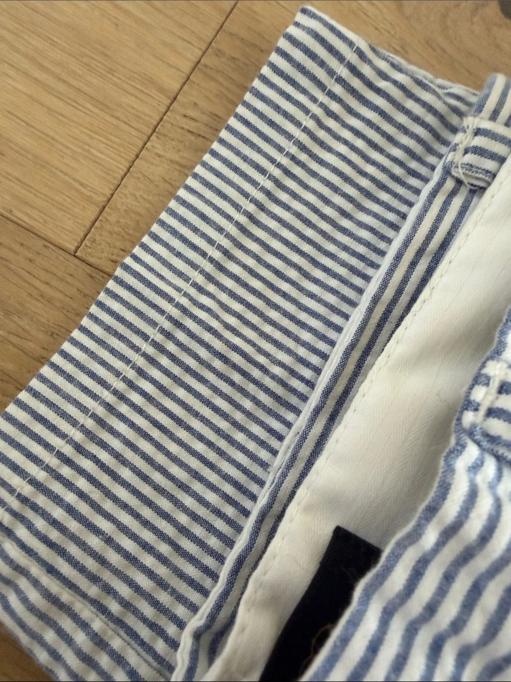 Brooks Brothers Blue and White Seersucker  Pants with Adjustable waist Boys
